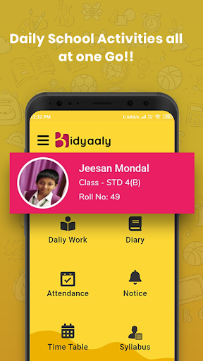 Bidyaaly - Parent Teacher Comm Screen 3