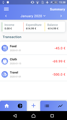 Android application Money Manager- Expense Tracker screenshort