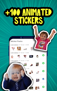 Moving babies Stickers - Animated stickers tafoukt 1.0 APK screenshots 1