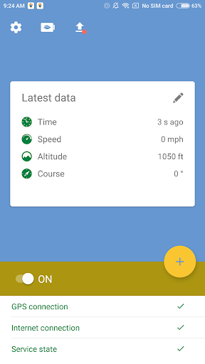 Android application CastleTrack screenshort