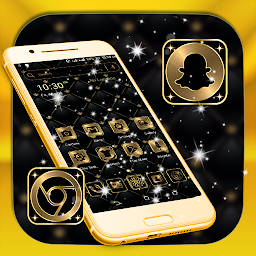 Icon image Gold Black Launcher Theme