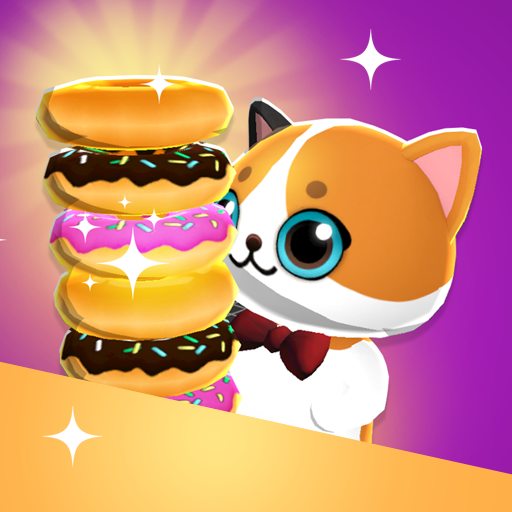 Donut Cat: Cute Food Games 0.1 Icon