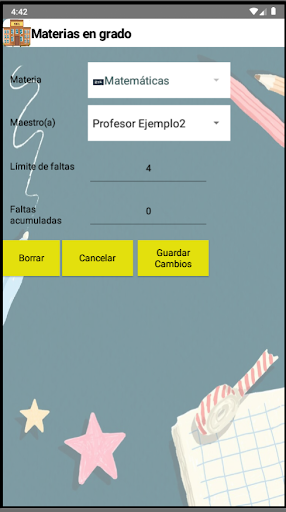 Mis Materias Screen 3