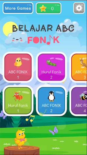 Android application Belajar ABC Fonik + Suara (B. screenshort