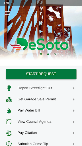 Android application My DeSoto screenshort