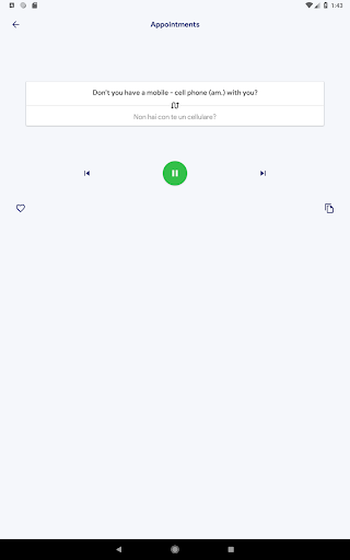 English conversation - translate to multi-language