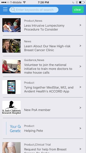 Android application Accord by AvidentHealth screenshort