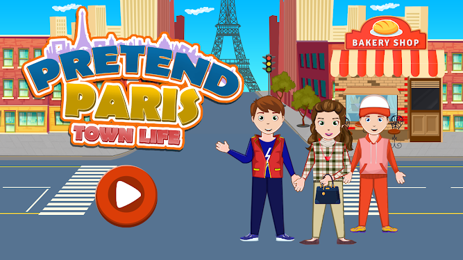 #4. Pretend Paris Town Life (Android) By: Mobi Gamers Studio