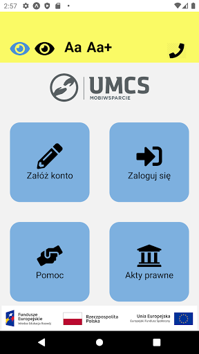 MobiWsparcie UMCS Screen 2