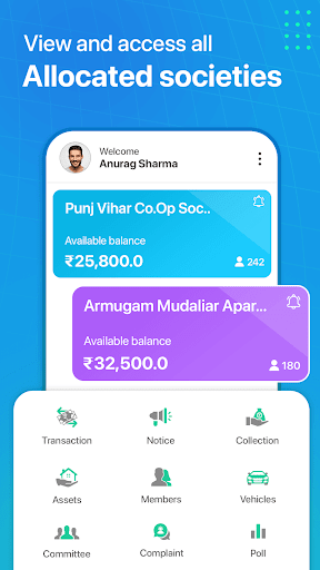 Smarty: Society Management App Screen 2