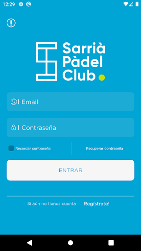 Android application Sarrià Pàdel Club screenshort