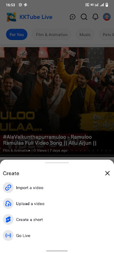 Kktube Live Screen 3