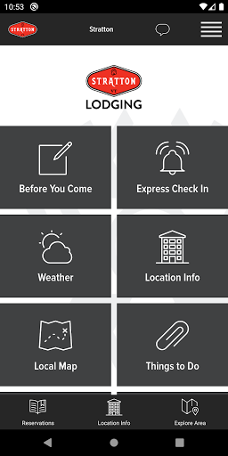 Android application Stratton Lodging screenshort