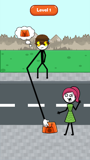Android application Stickman Thief Puzzle IQ Brain screenshort
