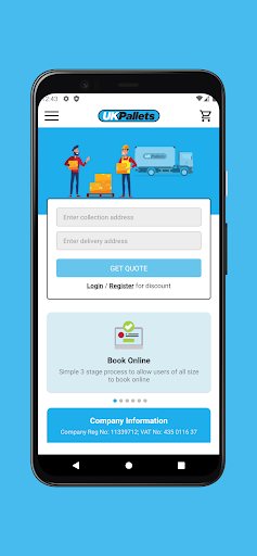 Android application UK Pallets screenshort