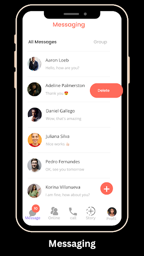 Android application Messaging screenshort