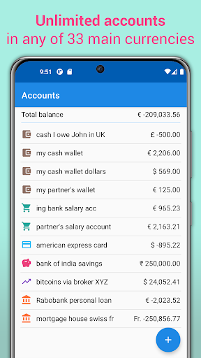 FiQu track expenses, budgeting Screen 3