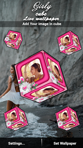 Girly cube live wallpaper Screen 2