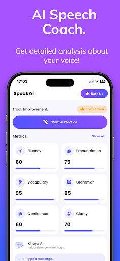 SpeakAi – AI Speaking Coach