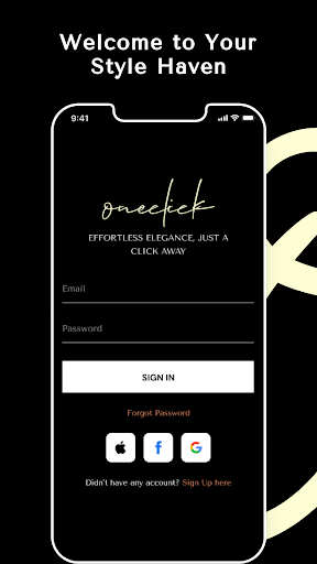 Android application OneClick screenshort