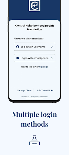 CNHF Patient App Screen 2