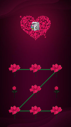 Android application AppLock Theme Rose screenshort