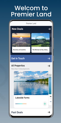 Android application Premier Land screenshort