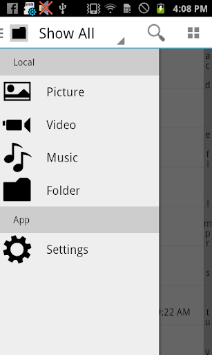 Android application SimpleFileExplorer - SFE screenshort