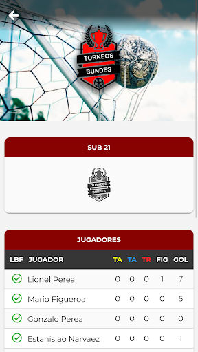 Android application La Bundes screenshort