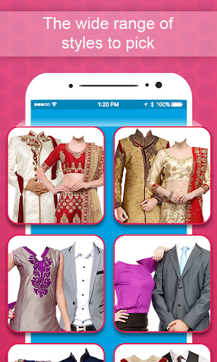 Android application Couple Photo Suits & Frames, T screenshort