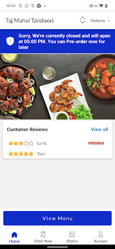 Taj Mahal Tandoori Screen 2