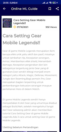 Mobile Online Guide Legends Screen 2