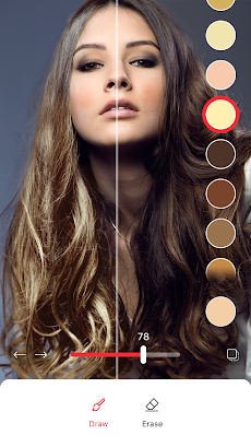 ヘアカラー シュミレーション - 髪 色 変 え る アプリのおすすめ画像1
