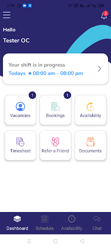 On Call Consultancy Screen 3