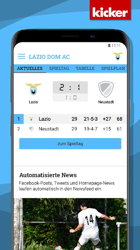 Lazio Dom AC Screen 3