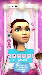 Jeux de maquillage de fille 3D