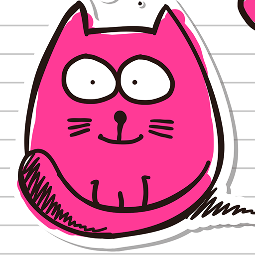 Cute Doodle Cat - Wallpaper logo