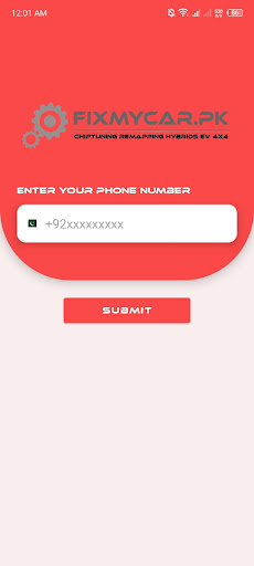 Android application Fixmycar.pk screenshort