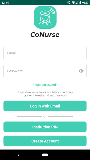 Android application CoNurse screenshort