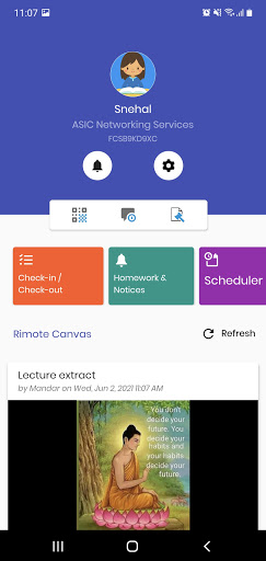 Android application RIMOTE eye screenshort