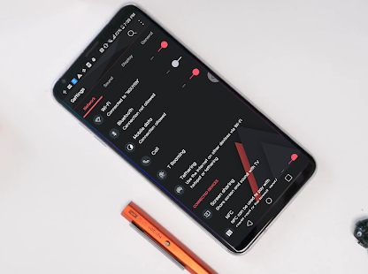 [UX6] Edge Theme LG G5 V20 Снимка на екрана