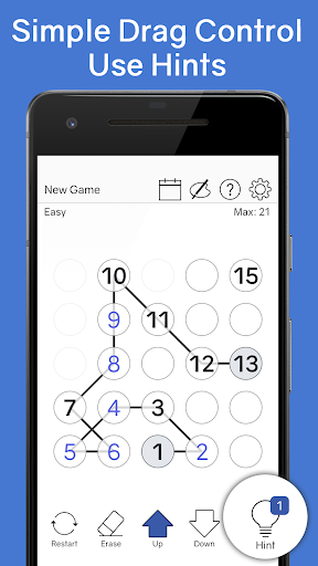 Android application Number Chain - Logic Puzzle screenshort