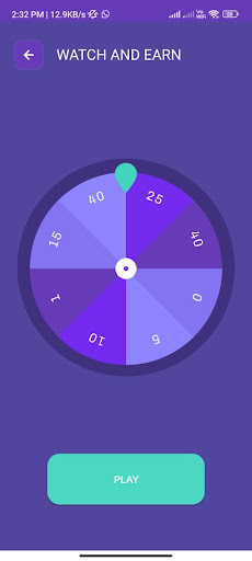 Android application Infinity spin screenshort
