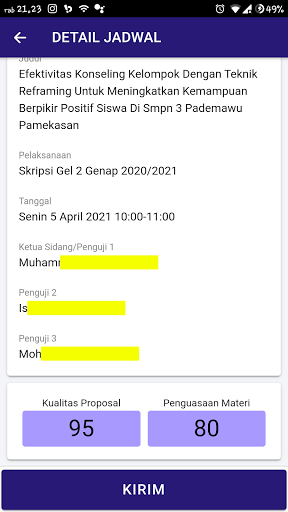 NILAI Screen 3