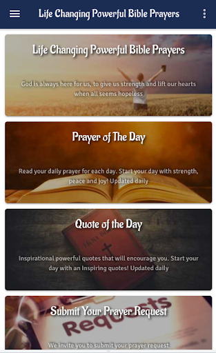 Android application Life Changing Powerful Prayers screenshort