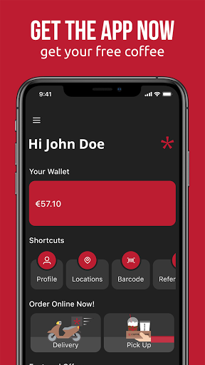 Android application Coffeehouse Loyalty screenshort