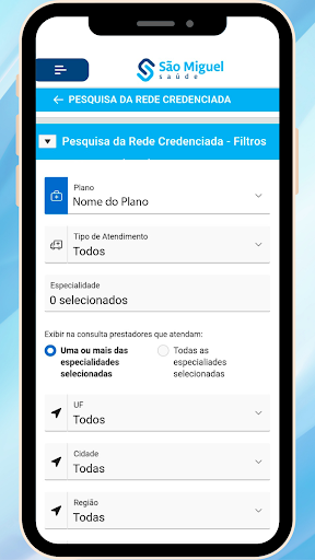 Android application São Miguel Saúde screenshort