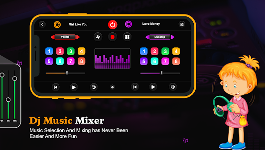 DJ Mixer: music player