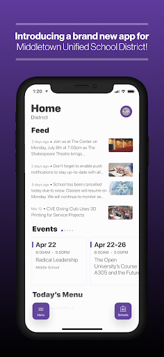 Android application Middletown USD screenshort