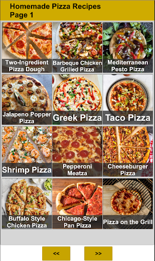 Android application 150 Homemade Pizza Recipes screenshort